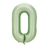 Фолиев балон цифра 0, МАСЛИНА - 100см
